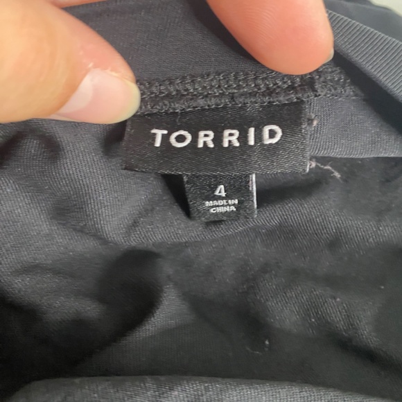 Torrid Plus Size Black Pocket Short Mini Dress - Picture 7 of 11